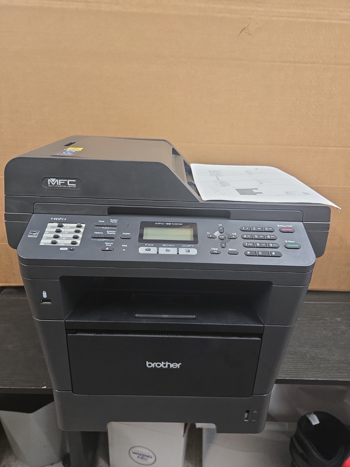 Brother MFC-8910DW All-In-One Laser FAX Copier Printer Duplex Network 40k pages