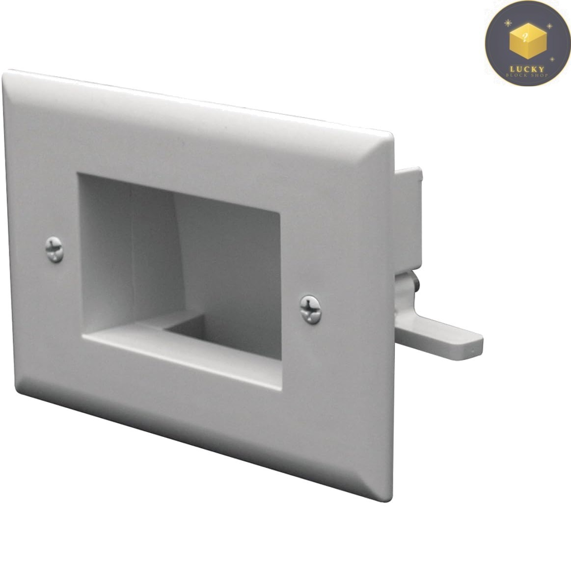 Sleek Flat Panel Cable Organizer Kit - Wall Plate Pass Through for Home Theaters