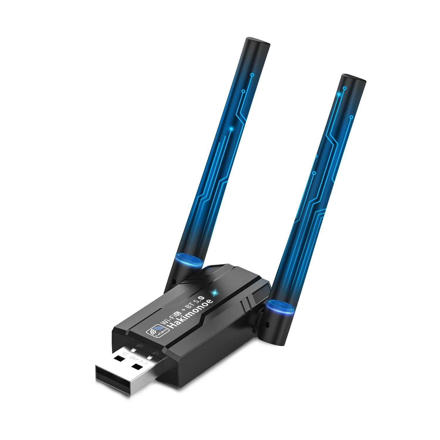 2-in-1 Wi-Fi 6 Bluetooth 5.4 USB Network Adapter for PC Laptop