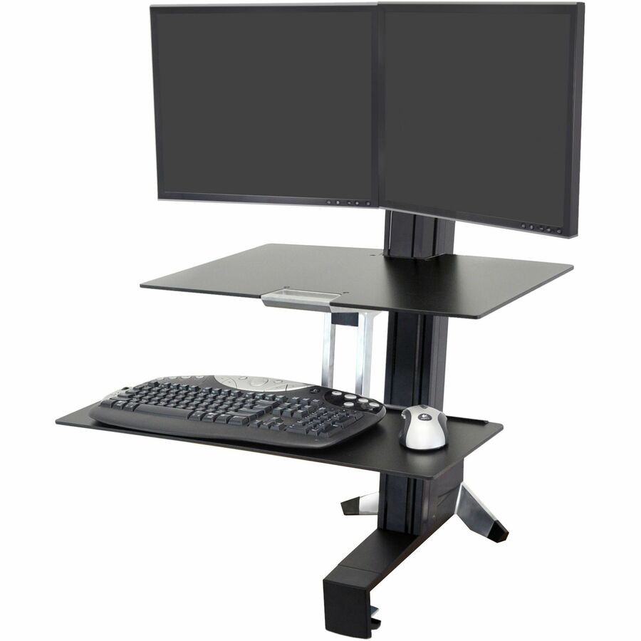 Ergotron WorkFit-S, Dual Workstation with Worksurface (black)