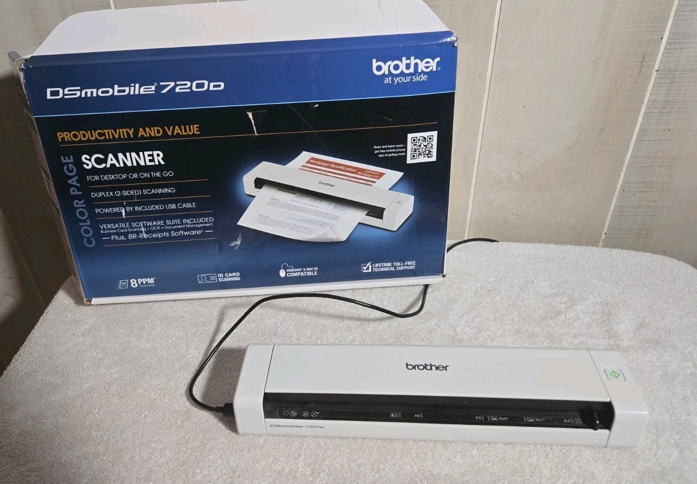 White Brother DS-720D Portable Scanner Color