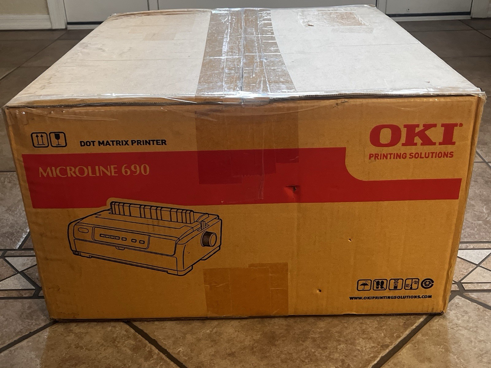 OKI Microline 690 Dot Matrix Printer B/W Parallel Duplex 120V MPN 62434001