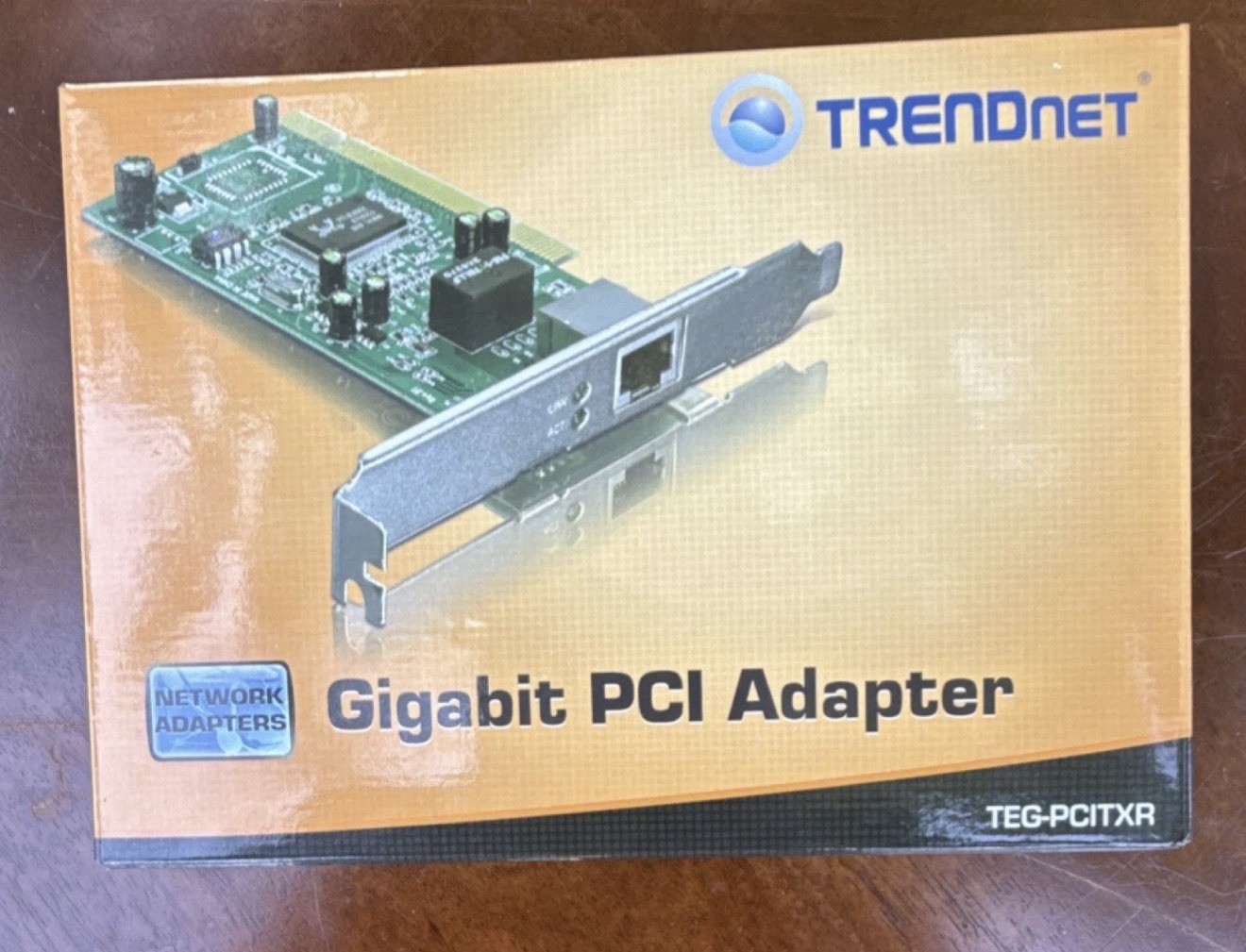 TRENDnet Gigabit PCI Adapter TEG-PCITXR 1 Gbps RJ-45 PCI Network Card