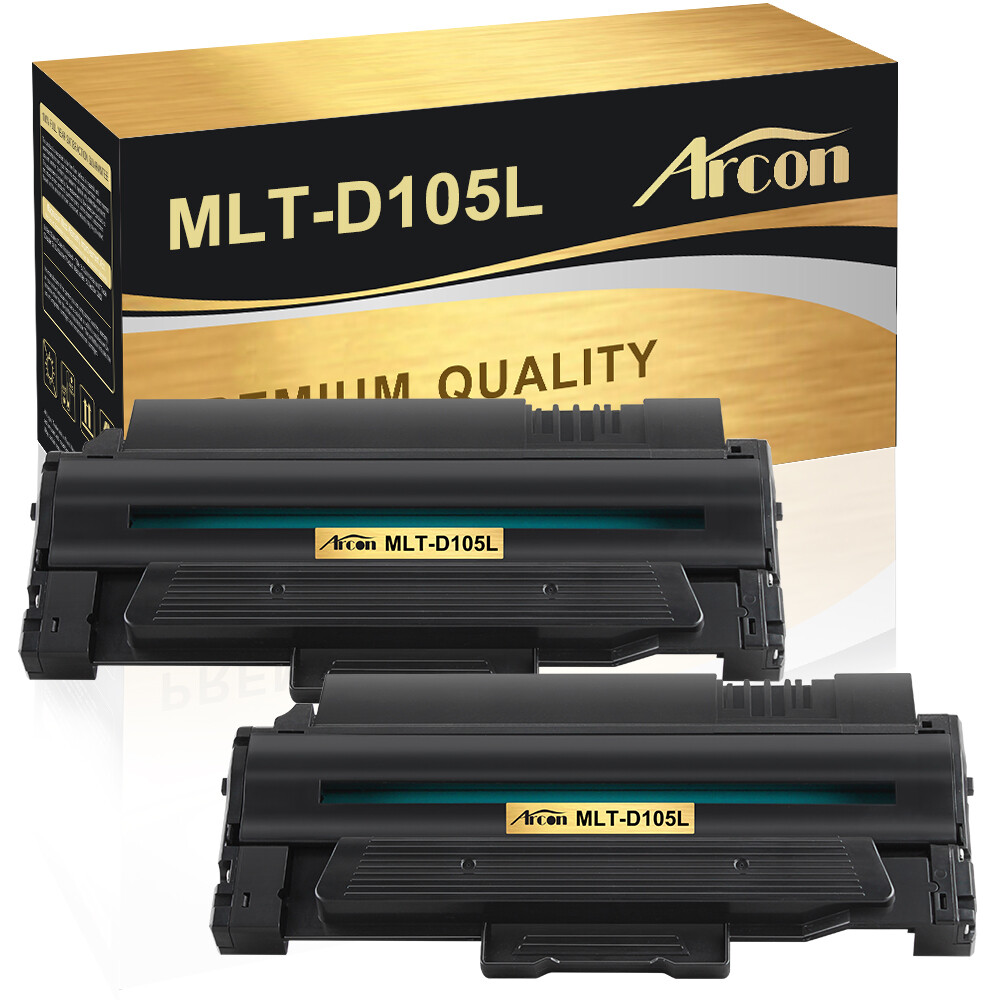 2 PK MLT-D105L Toner Cartridge For Samsung MLTD105L ML 1910 1915 2525 2525W 2580