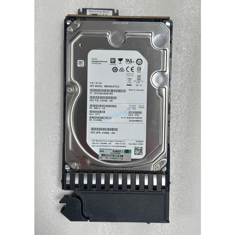 FOR HPE 8TB M0S90A 813866-001 12Gb/s SAS 7.2K RPM 3.5" 512E MSA HDD HARD DRIVE