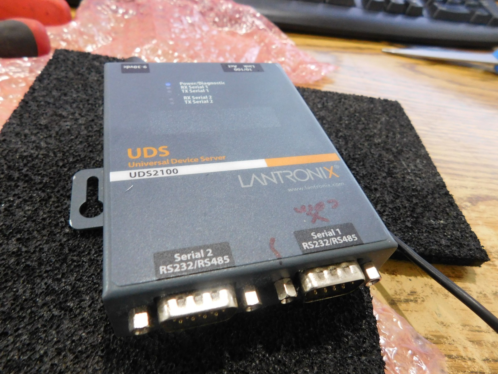 Lantronix Model: YDS2100 Universal Device Serial Server with AC Adapter