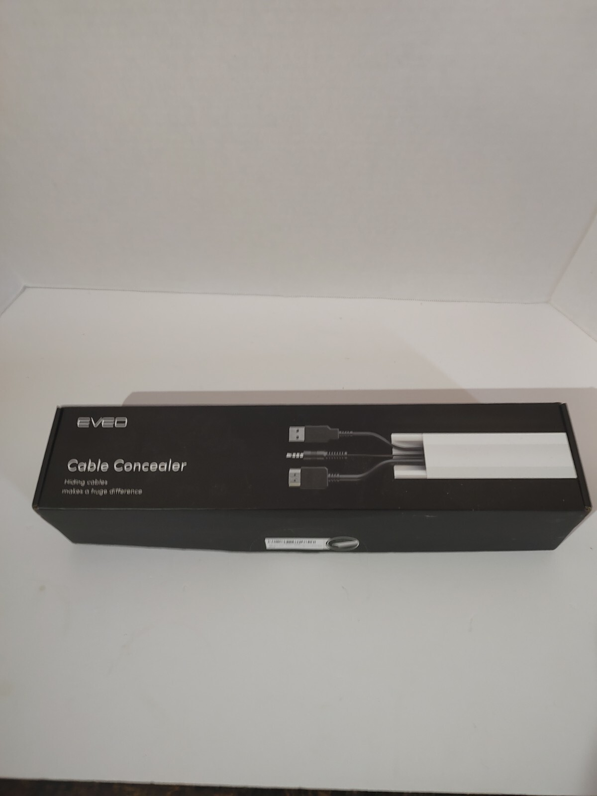 Eveo 153" Cable Concealer Cable White Matte New Open Box. 