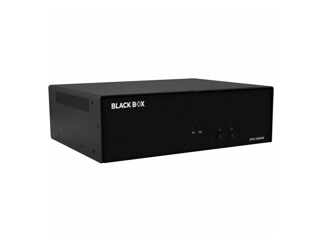 Black Box Secure KVM Switch NIAP 4.0 Certified 2-Port Single-Monitor - FlexPort