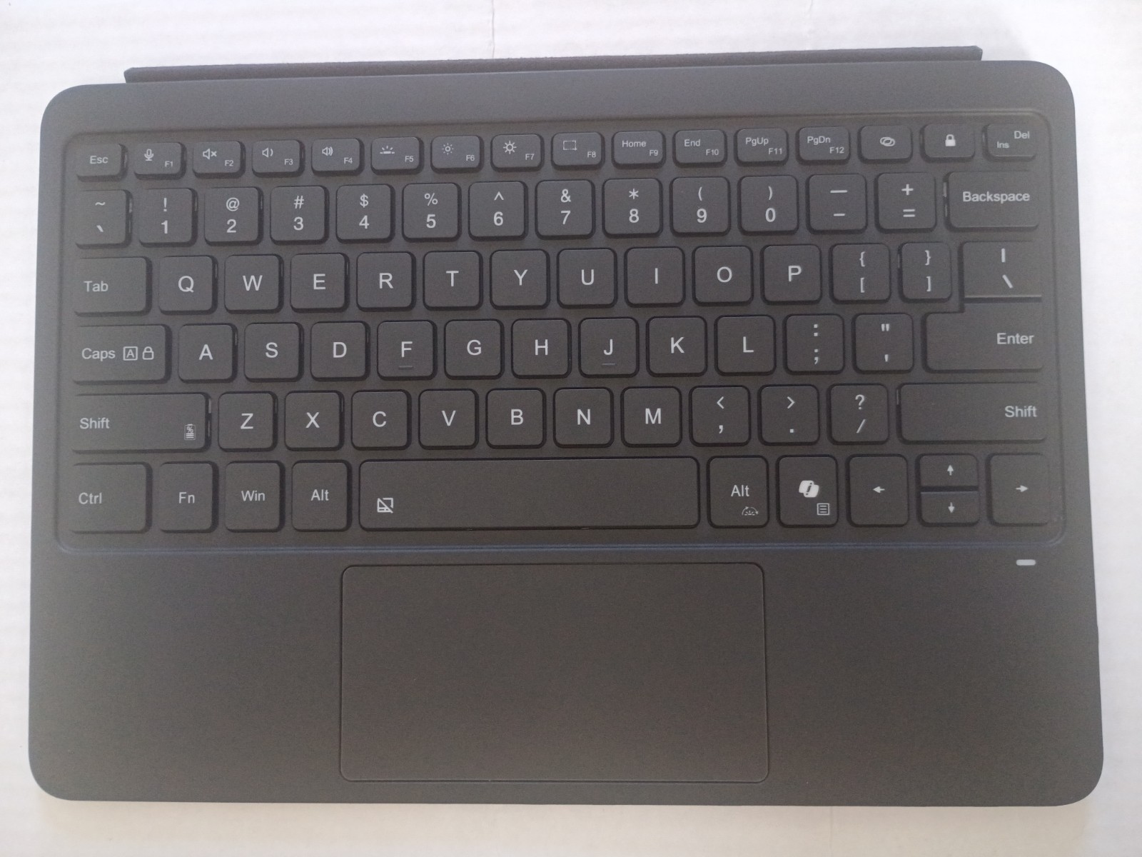 Omikamo Surface Pro 12 Keyboard Dock, Backlit Touchpad, Black, English QWERTY