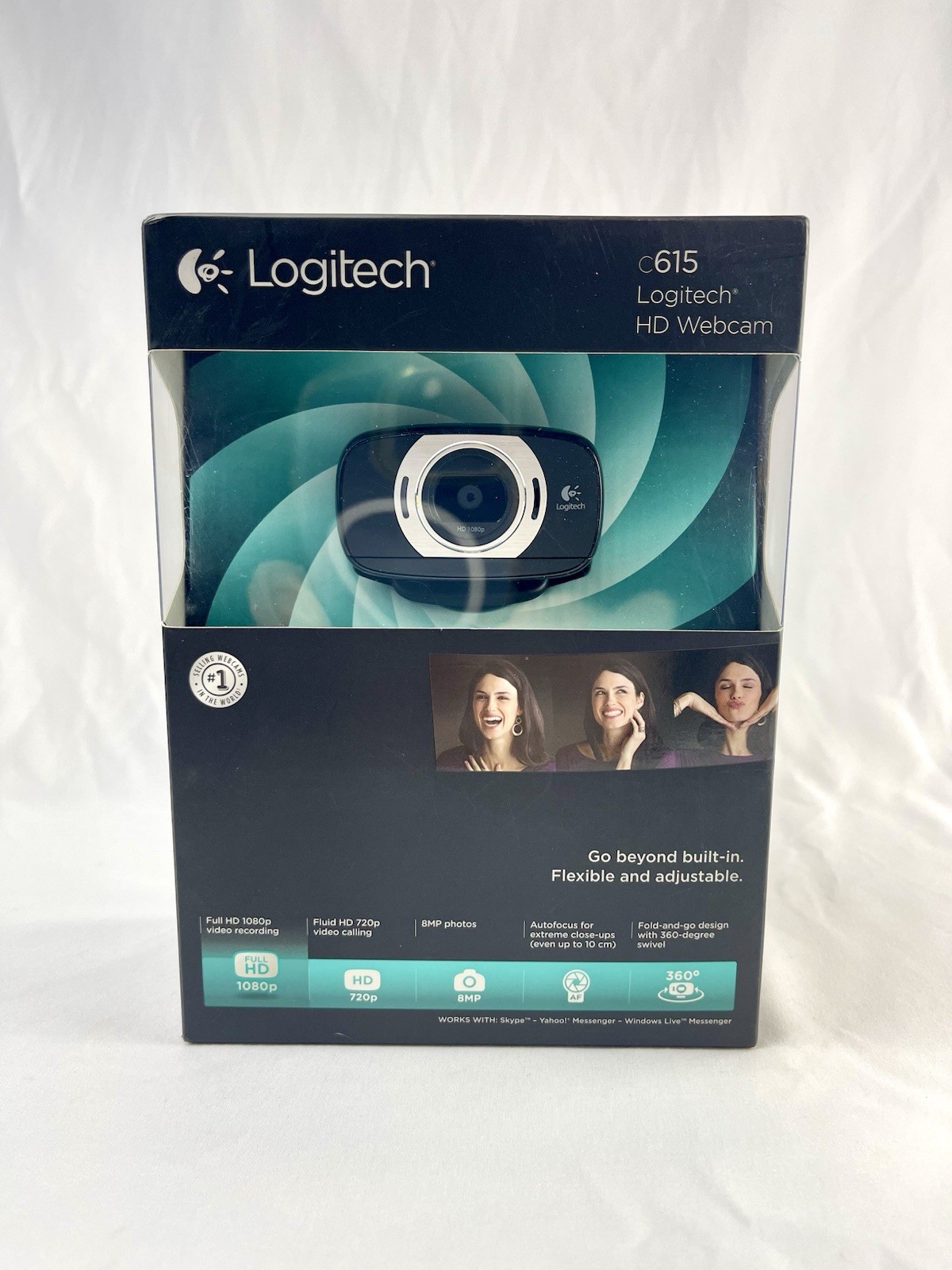 Logitech C615 Portable HD Webcam Autofocus 1080p Black USB 2.0 - New Sealed
