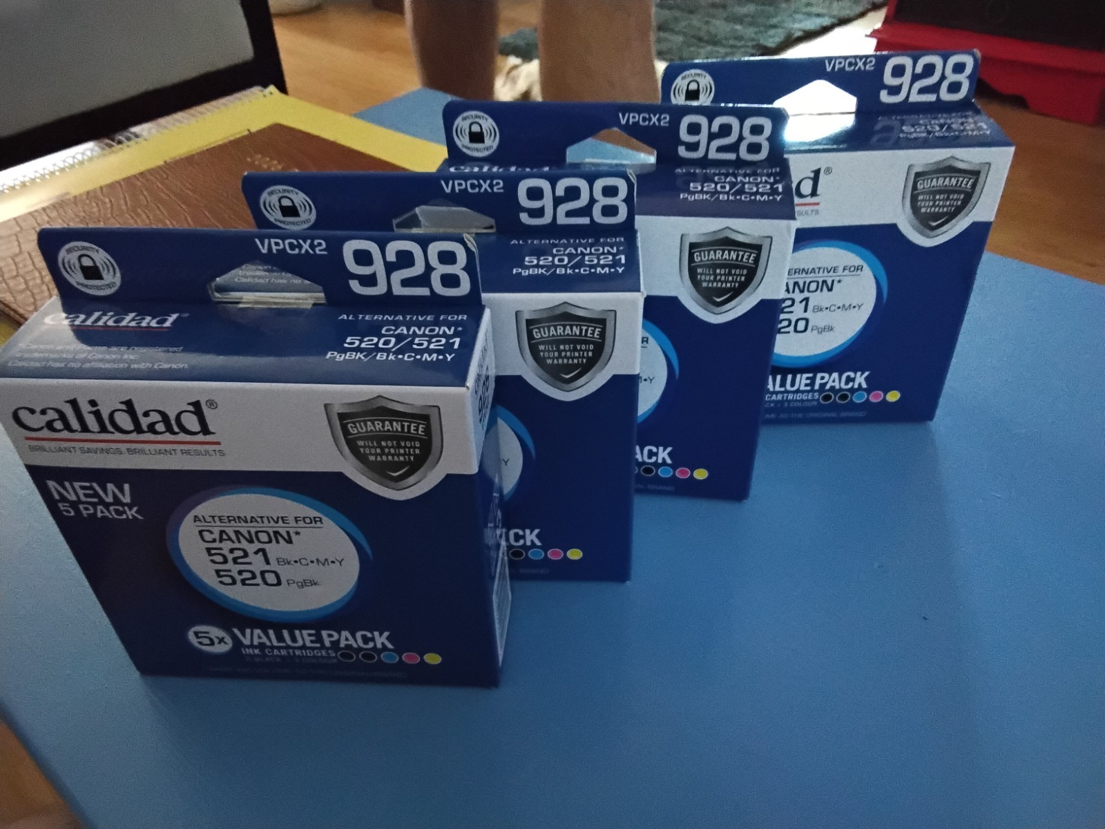 Calidad Printer Ink Cartridges Alternative for Canon 521 + 520 5X Value pack