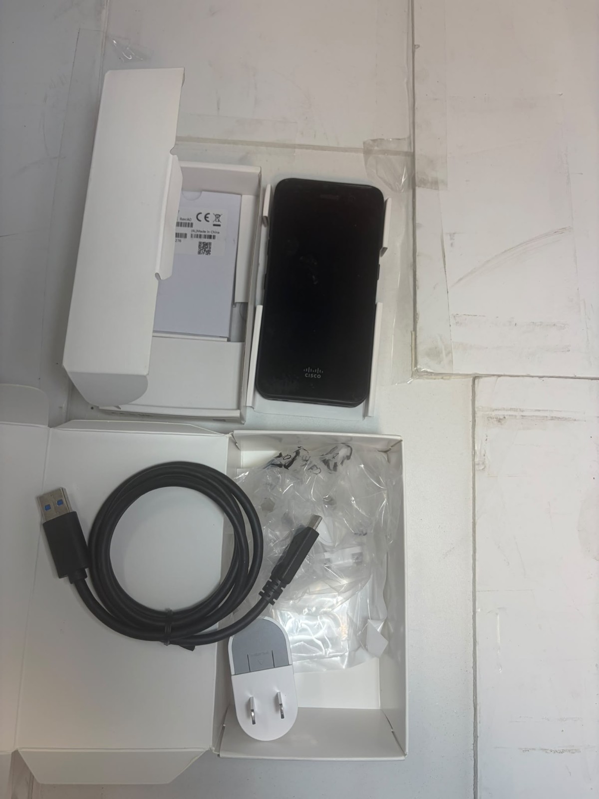 Cisco CP-840 Wireless IP Phone Touchscreen Wifi Bluetooth Battery/Charger OAFC3A