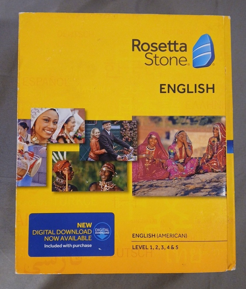 Rosetta Stone English (American) Levels 1,2,3,4,5 - CD Rom