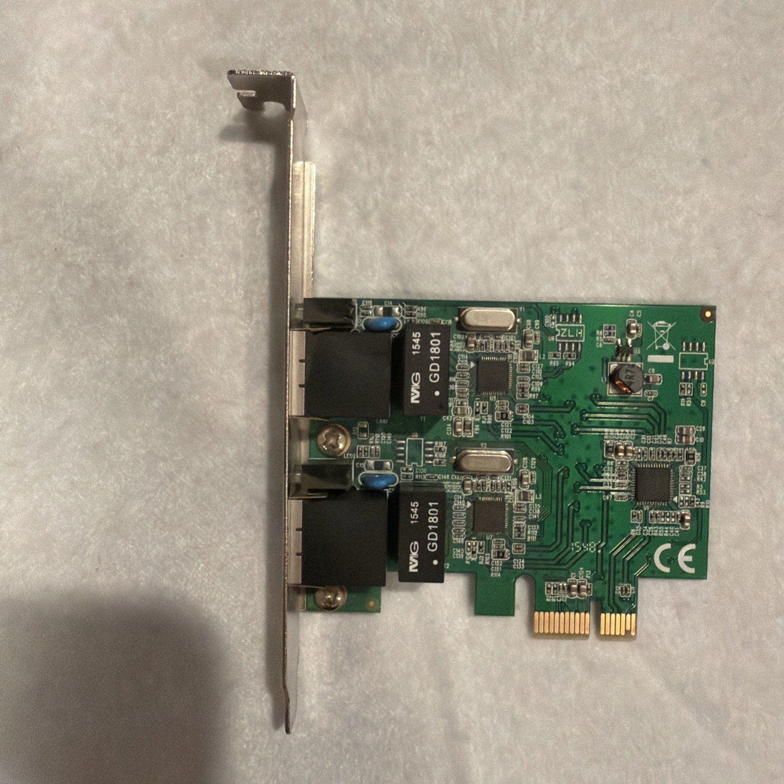 SYBA SD-PEX24041 DUAL PORT GIGABIT ETHERNET PCIE X1 NETWORK ADAPTER 2 RJ45