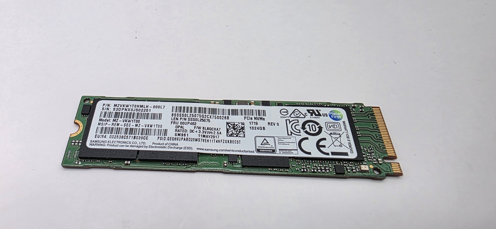 Samsung 1TB NVMe Solid State M.2 Drive Tested, MZ-VKW1T00