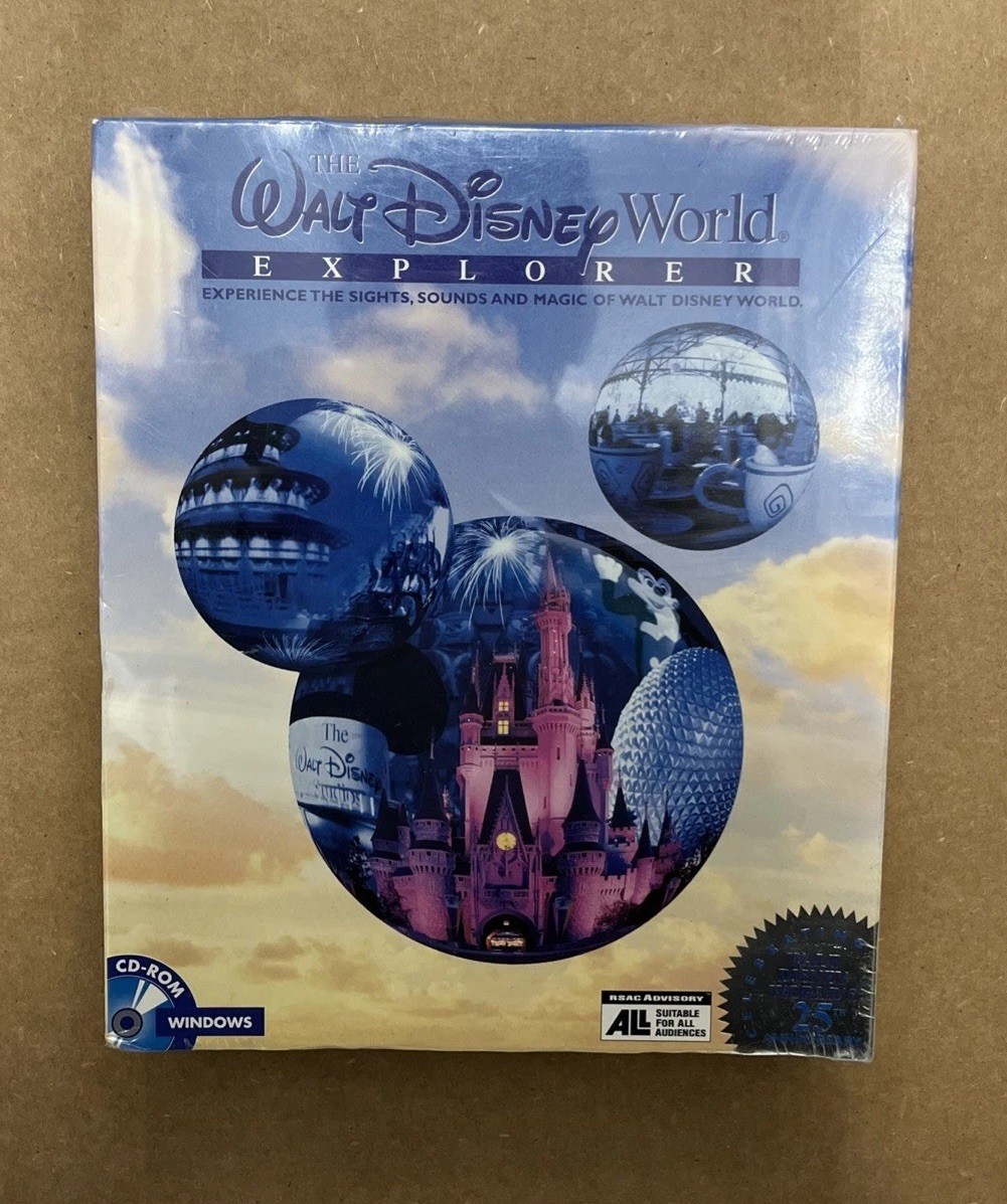 The Walt Disney World Explorer Vintage Interactive CD-ROM Windows