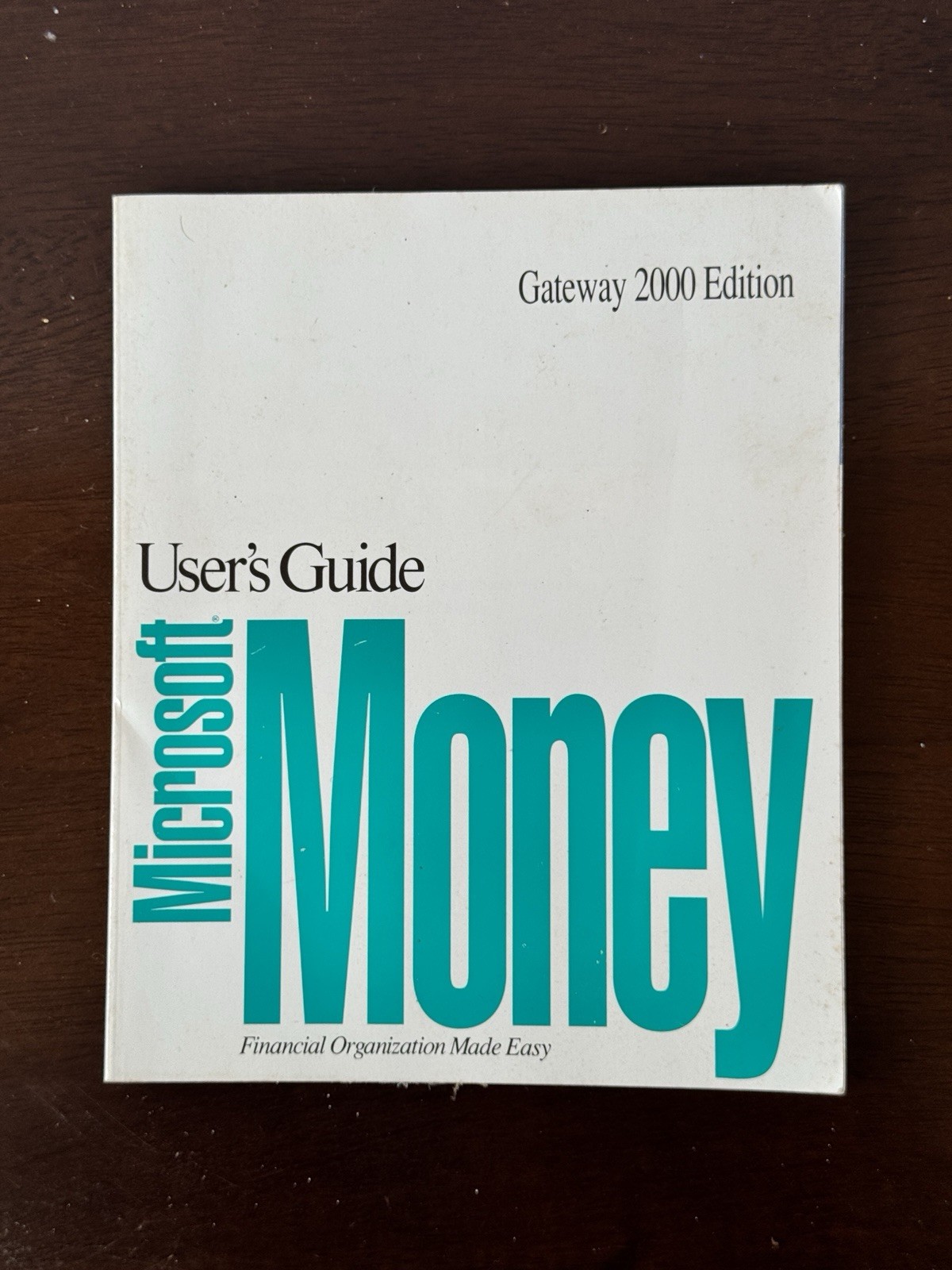 Vintage Microsoft User's Guide Money 2.0 Reference Book