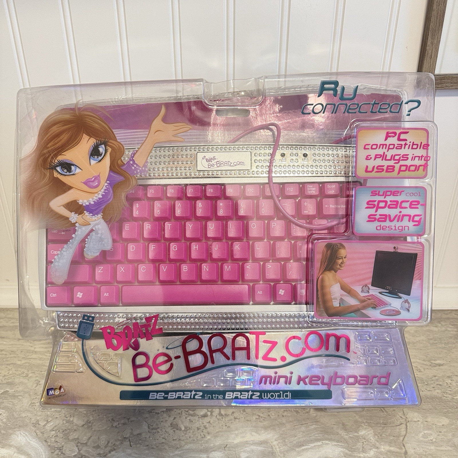 Bratz USB Mini Keyboard for PC Be-Bratz.com Doll Pink by MGA Entertainment NEW