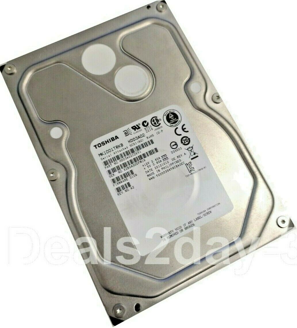 Toshiba MK1001TRKB 1 TB 7.2K RPM Internal 3.5"  SAS Drive 