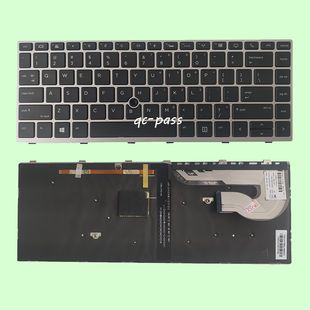 Silver New US Keyboard Backlit for HP EliteBook 840 G5 G6 845 G5 G6 846 G5 G6