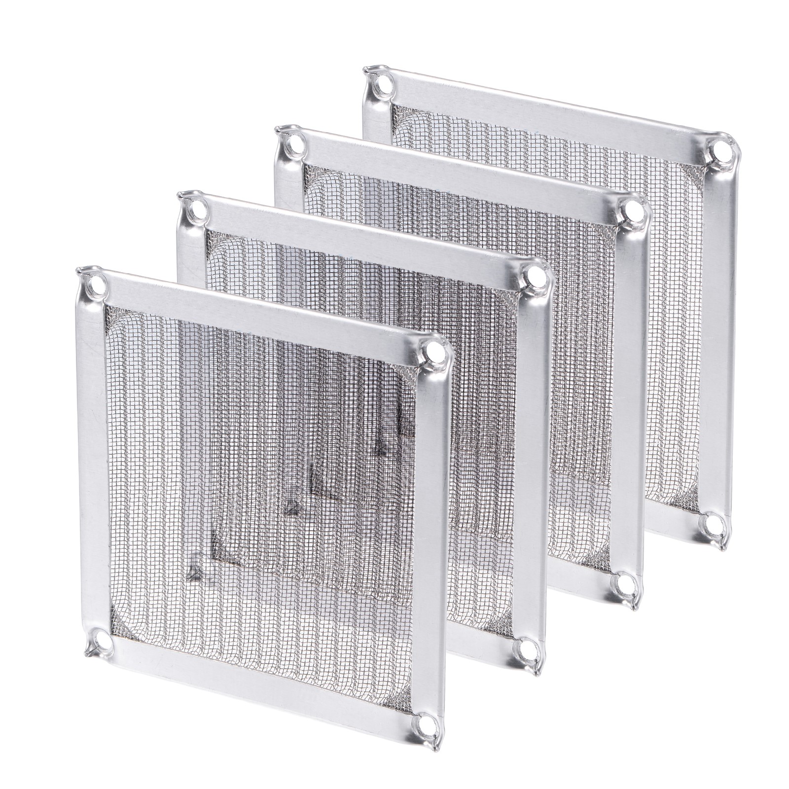 4Pack 120mm Computer Fan Filter Grills Stainless Steel Mesh Dustproof Case Cover