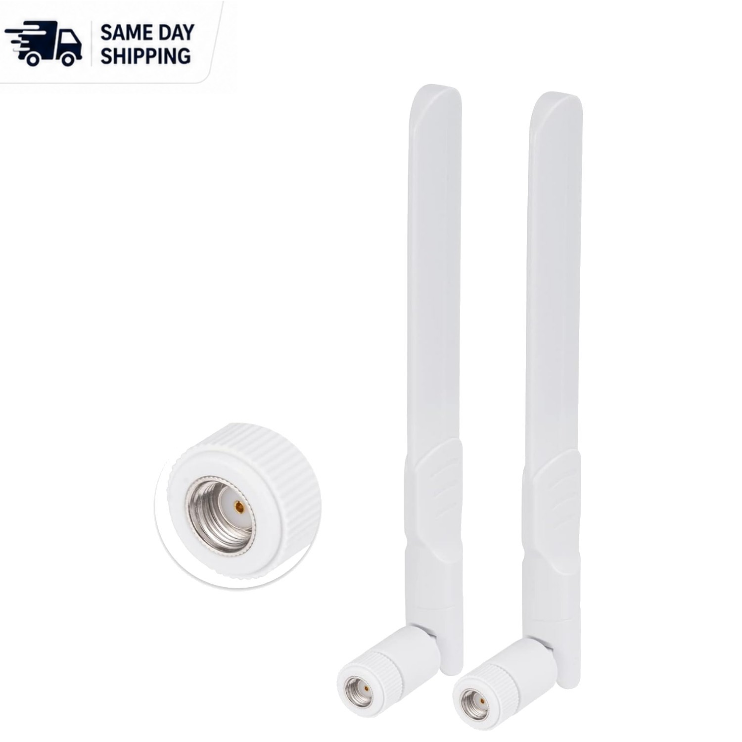Omnidirectional Dual Band 8dBi WiFi Antenna - 2-Pack for Versatile Connectivity