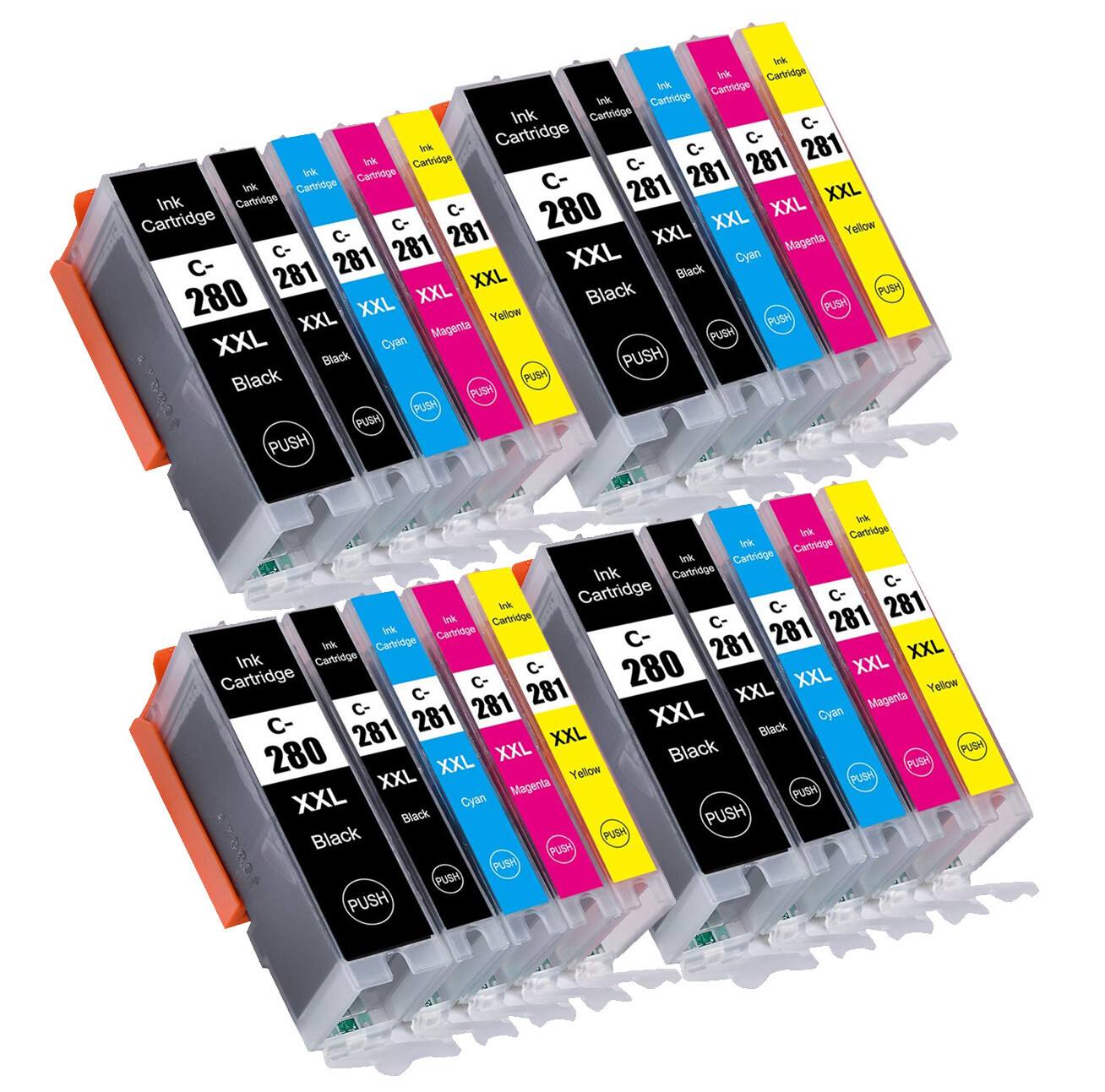 20PK PGI-280XXL CLI-281XXL Printer Ink for Canon TR8620A TR8622A TS702A TR8520