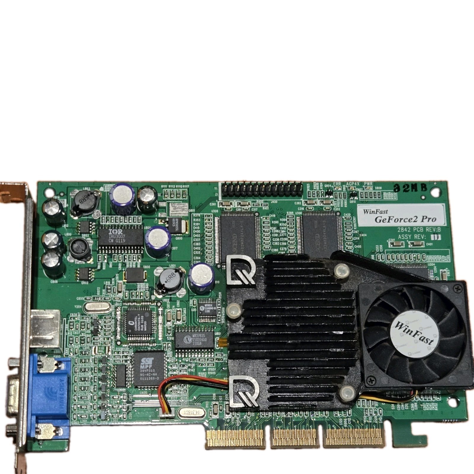 LEADTEK Winfast NVIDIA GeForce2 Pro Graphics Card 32MB LRI 2842 Vintage 