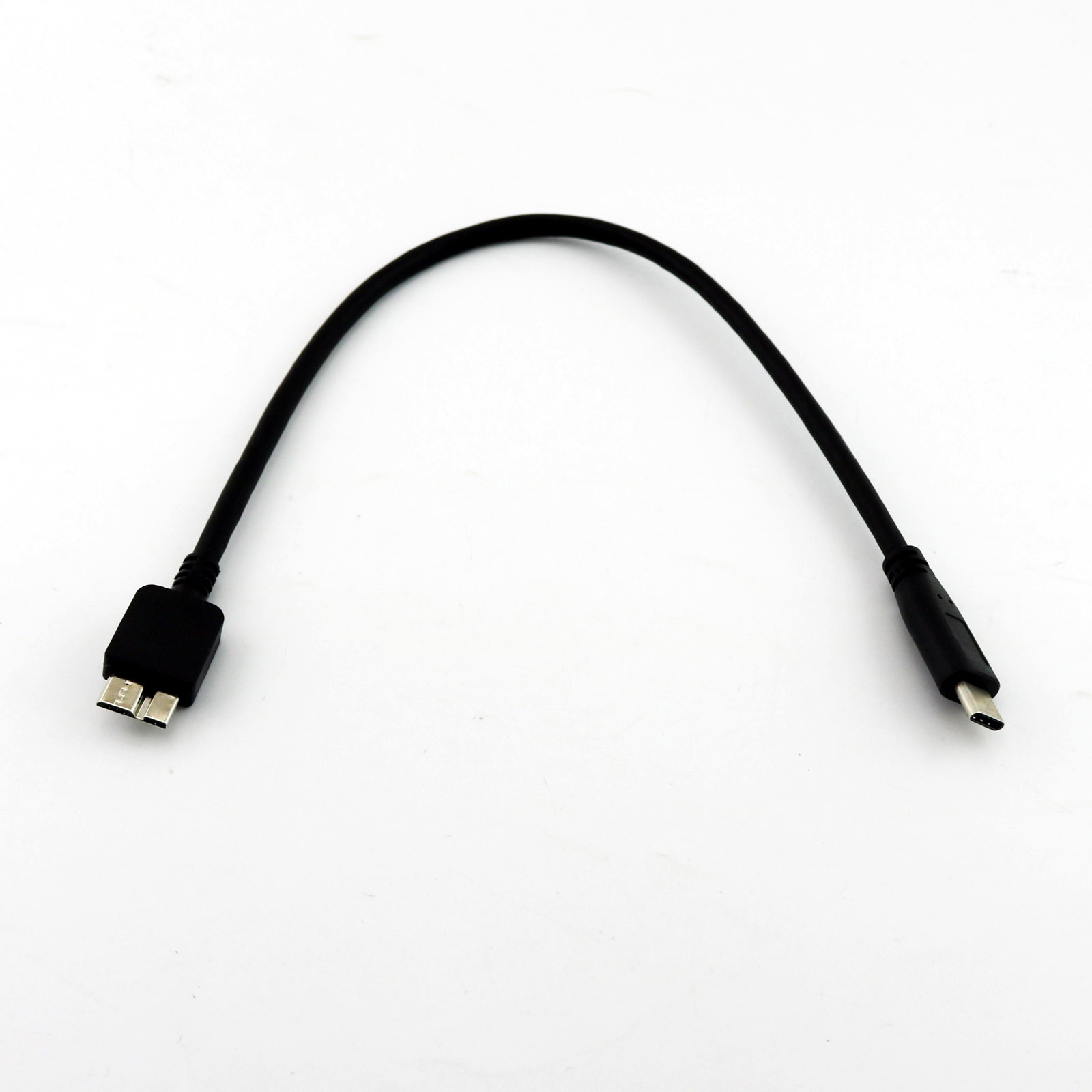 1x USB 3.1 Type C to Micro B USB 3.1 Data Cable for Connecting Hard Drive 30cm
