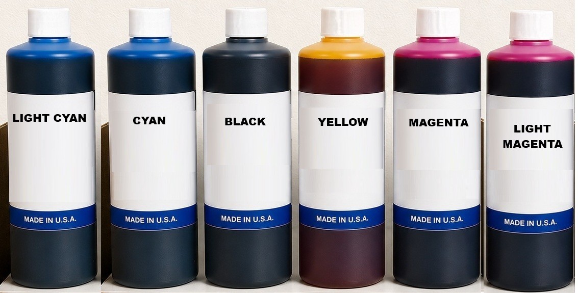 6 LITERS - PREMIUM COMPATIBLE BULK INK REFILL MIMAKI JV2/JV22/JV4 C-Y-M-K-LC-LM