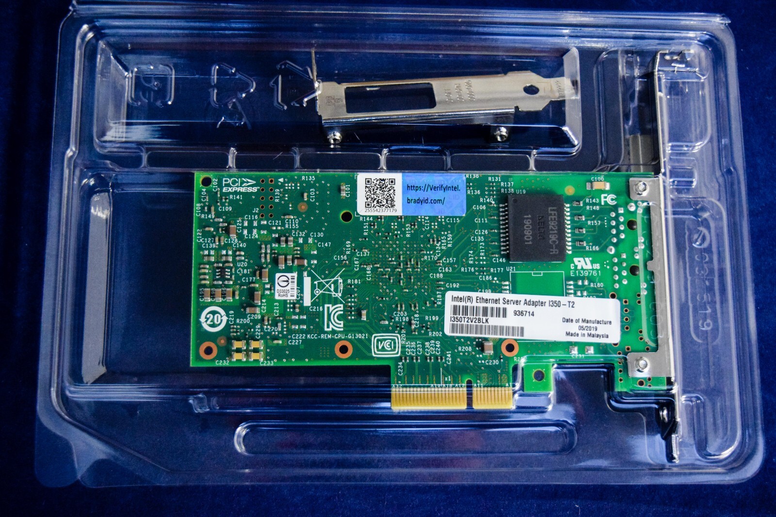 I350-T2V2 Original INTEL PCIEXPRESS x4 2 PORTS ETHERNET SERVER ADAPTER I350T2 V2