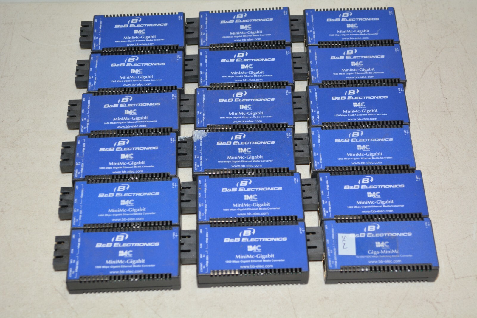 Lot 18x B&B Electronics IMC Networks MiniMc-Gigabit Modules #N145