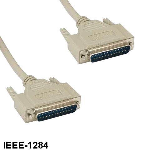 KNTK 25ft IEEE-1284 DB25 to DB25 Cable Printer Data Cable Bidirectional M/M