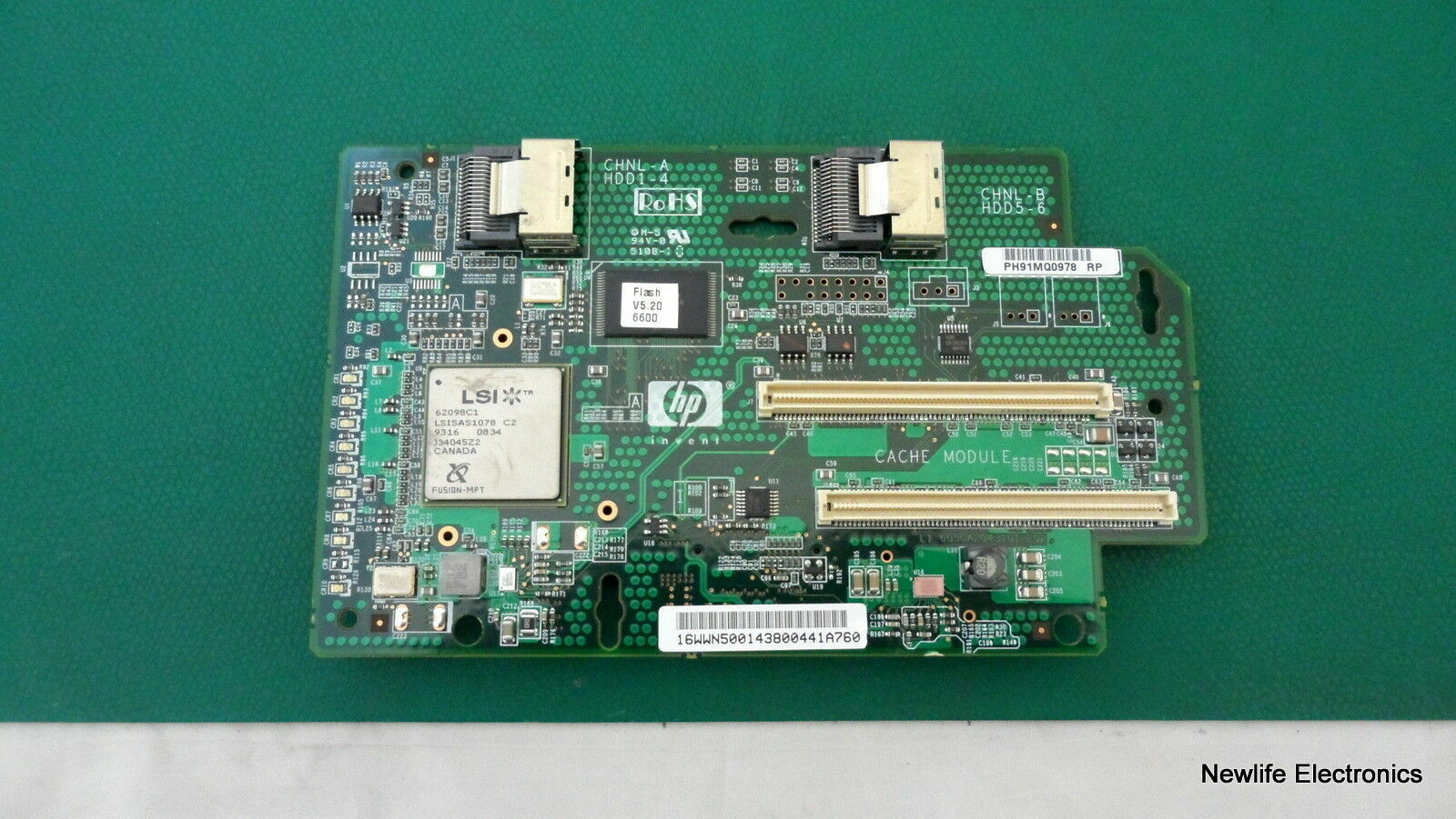 HP 412206-001 Smart Array P400i SAS Controller Board