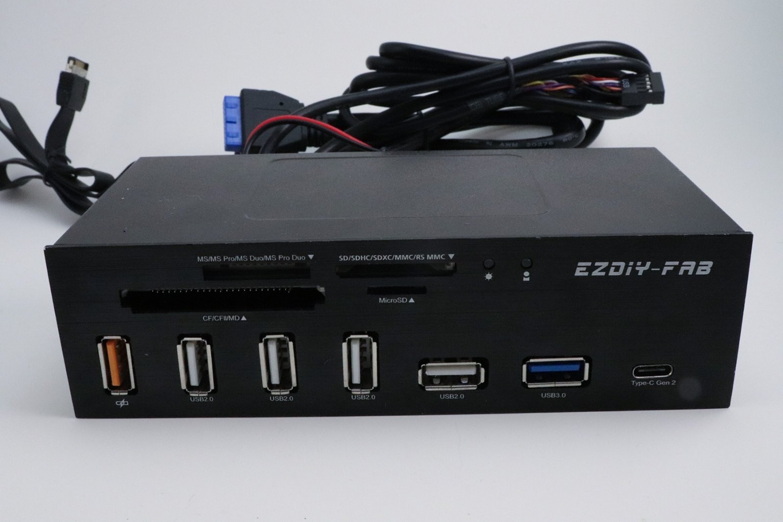 EZDIY-FAB 5.25-inch internal card reader / USB hub, untested