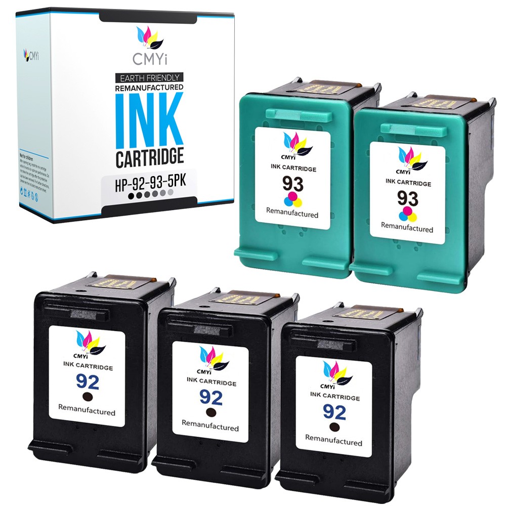 5Pack CMYi Compatible HP Ink 92 93 Combo Pack for HP PSC 1507 1510 1510v 1510xi
