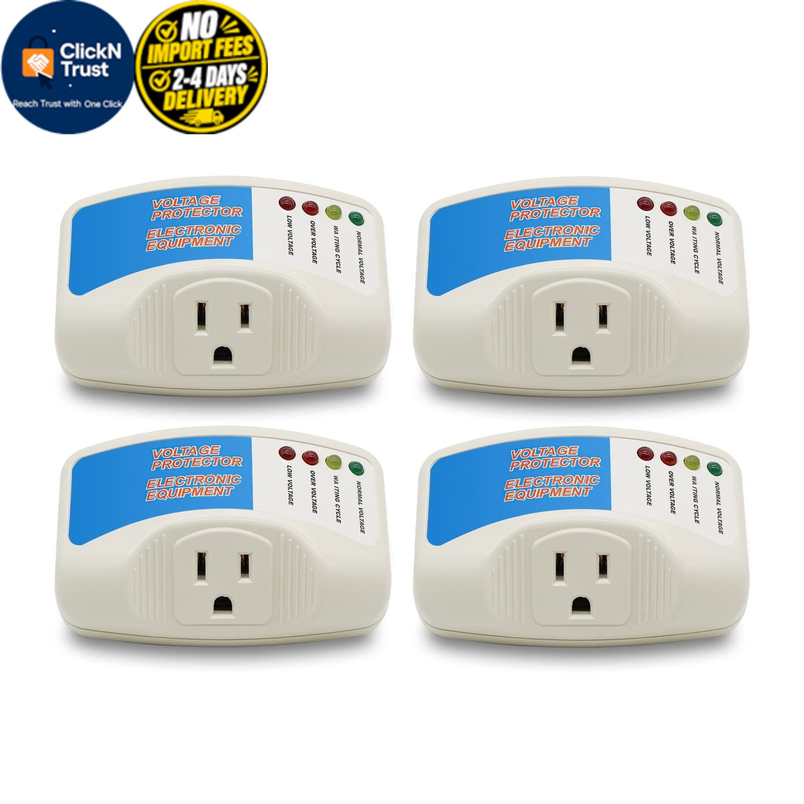 BSEED Surge Protector Home Appliance,Single Outlet Power 009P120V4PACK-