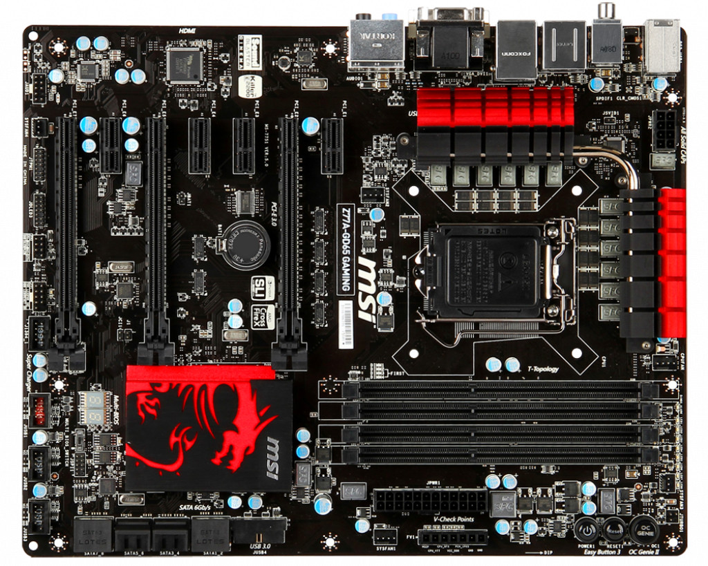 FOR MSI Z77A-GD65 GAMING LGA1155 32GB DDR4 ATX Motherboard test ok