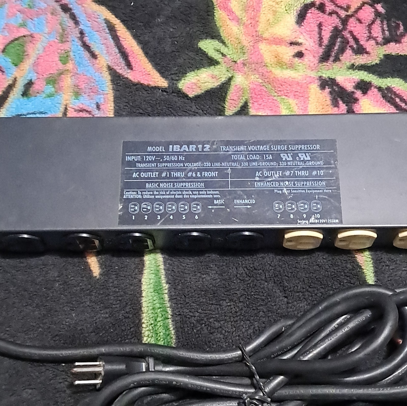 Tripp Lite PDUMH20 Metered Rack PDU 120V 20A 12 Outlets 15ft Cord
