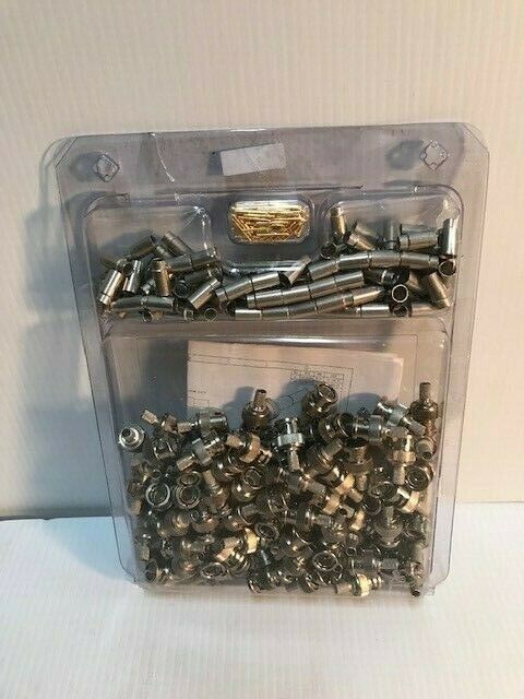 ADC Corp Bulk Pack 100 pcs BNC Straight Plug 75 Ohm 89108 BNC-68-N OPEN BOX