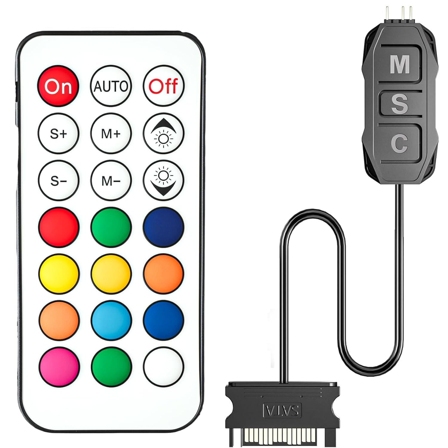 ARGB Controller Kit,  RGB PC Fan Controller with 21 Key Remote Control