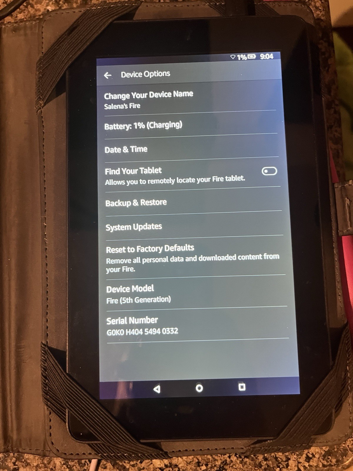 Amazon Kindle 5th Generation