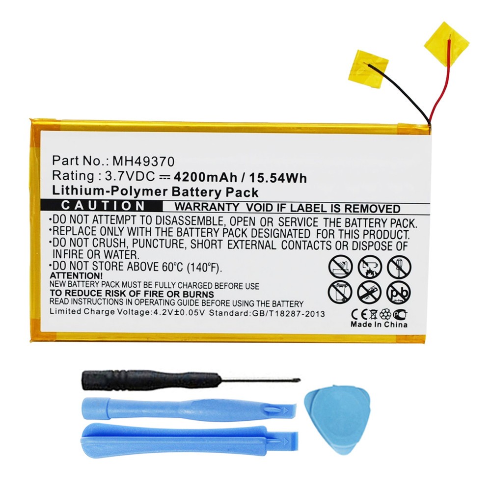 MH49370 Battery Replacement for RCA 10-inch RCT6203W46 Tablet 4200mAh
