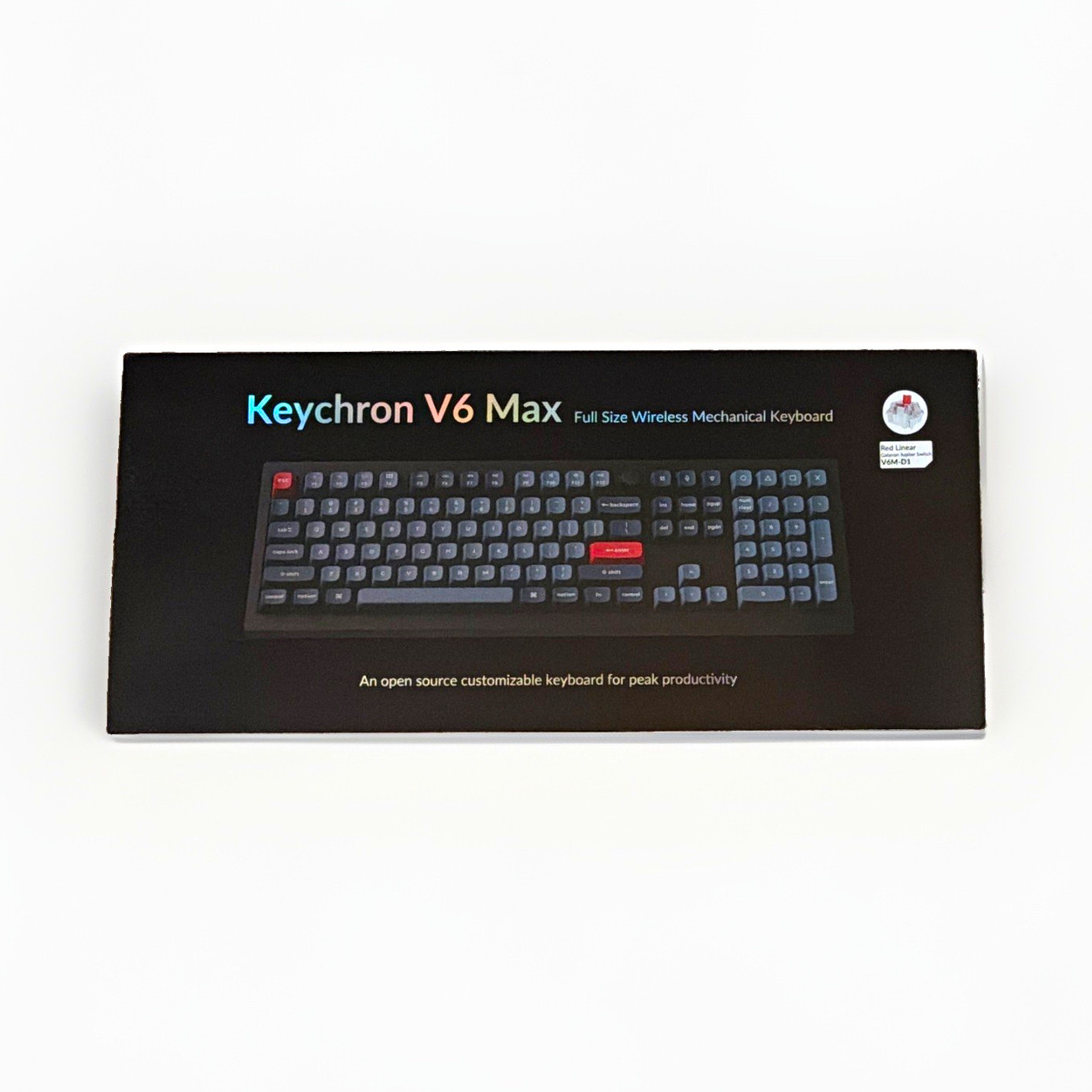 Keychron V6 Max Mechanical Keyboard Wireless/Wired USB-C QWERTY Black/Gray