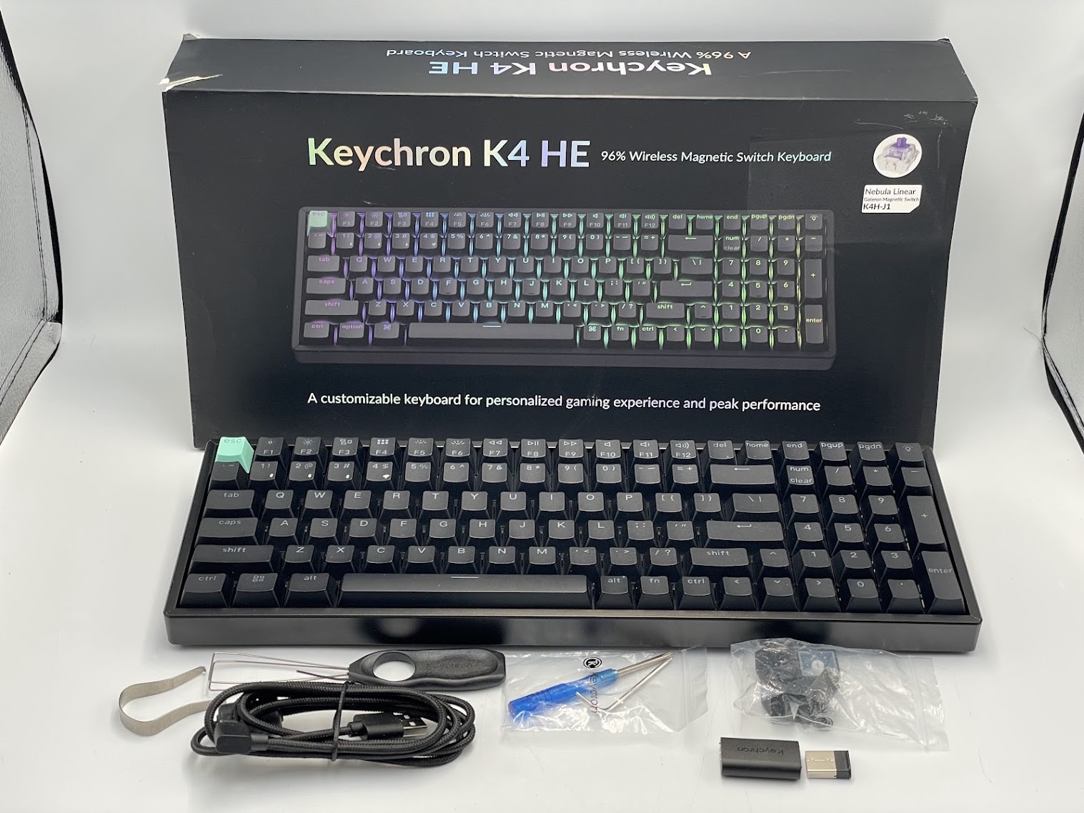 Keychron K4 HE Wireless Magnetic Keyboard - Black
