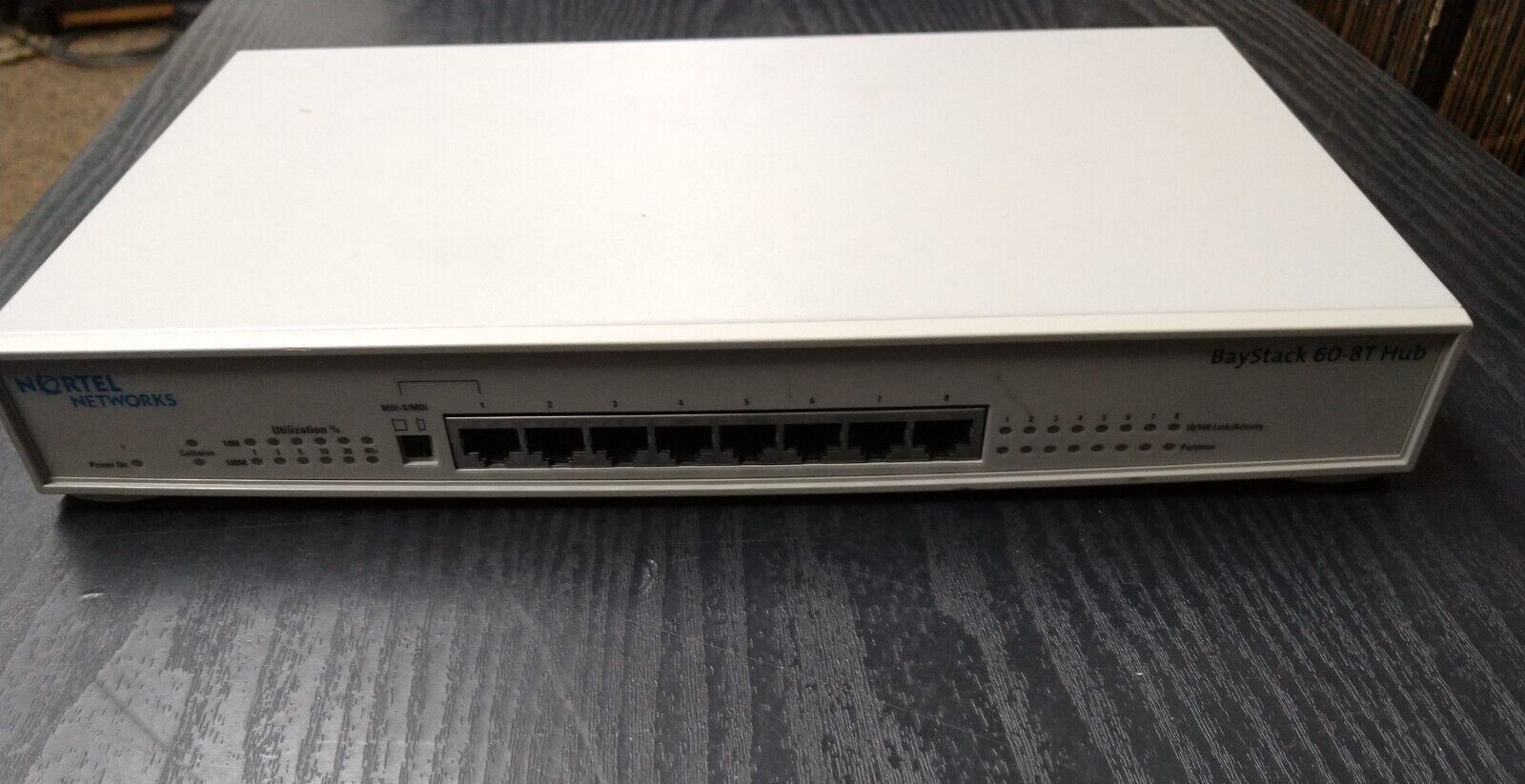 Nortel Networks 60-8T BayStack Hub Missing A/C Adapter