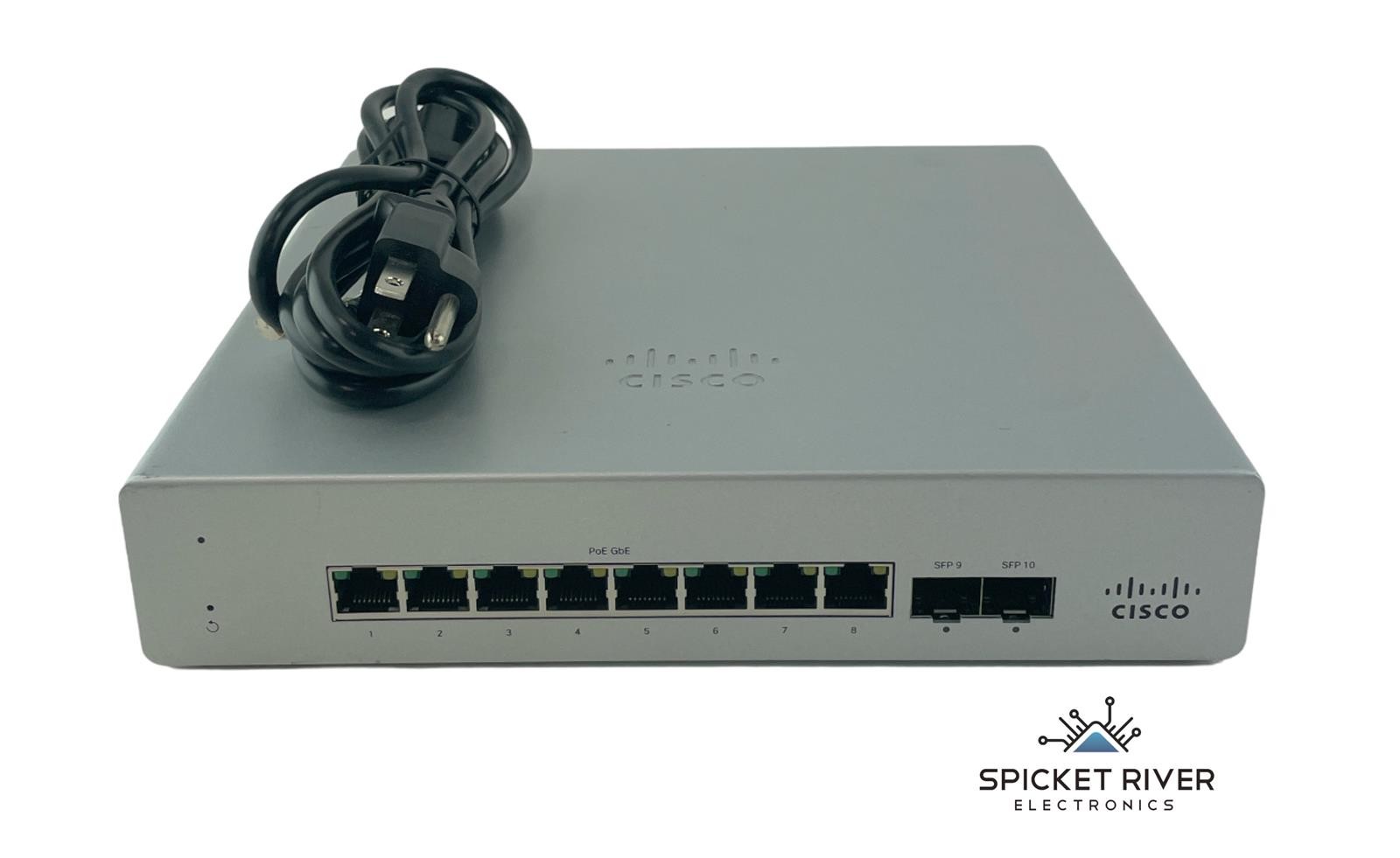 Cisco Meraki MS120-8FP Gigabit PoE Managed Ethernet Switch 600-61030 - Unclaimed