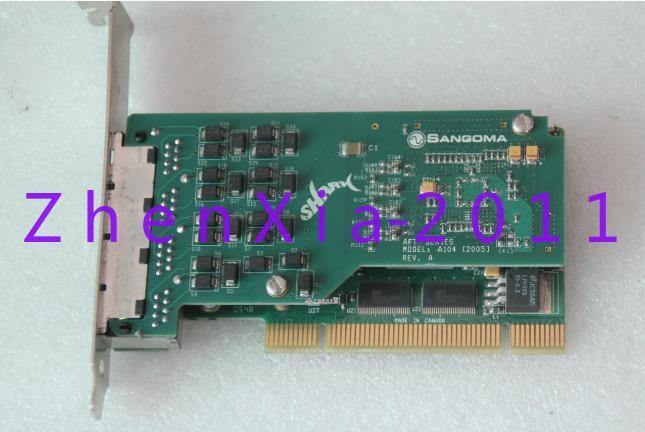 1PC Used SANGOMA A104 Voice card