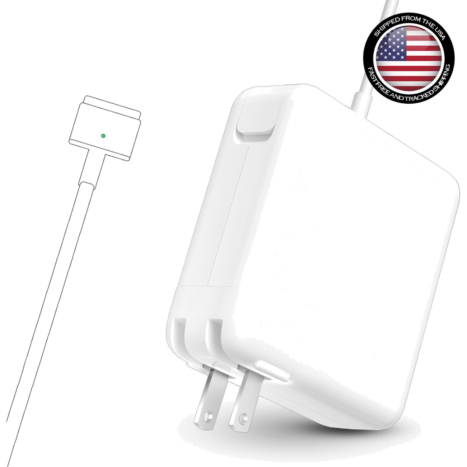 Efficient 85W Magnetic Power Adapter - Compatible with MacBook Pro 2012-2017