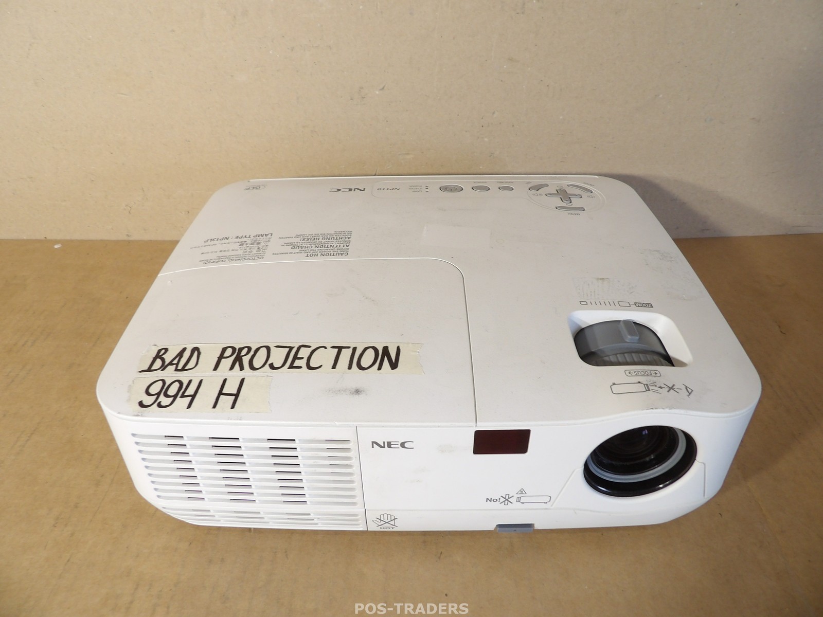NEC NP110 Projector Projector SVGA DLP 2200 Lumens VGA - 994 H - BAD PROJECTION